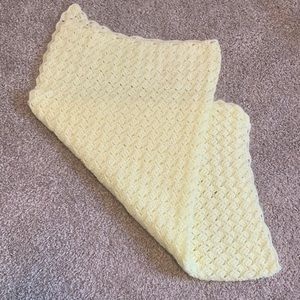 Handmade yellow baby blanket